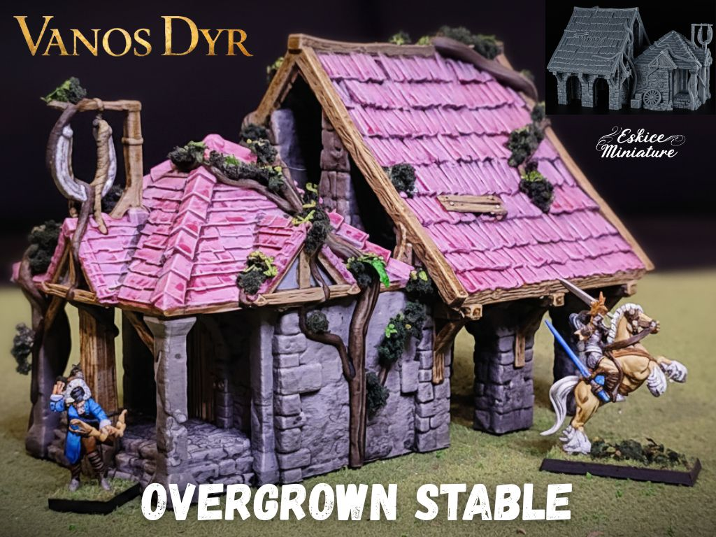 Overgrown Stable of Vanos Dyr - Fantasy scenery