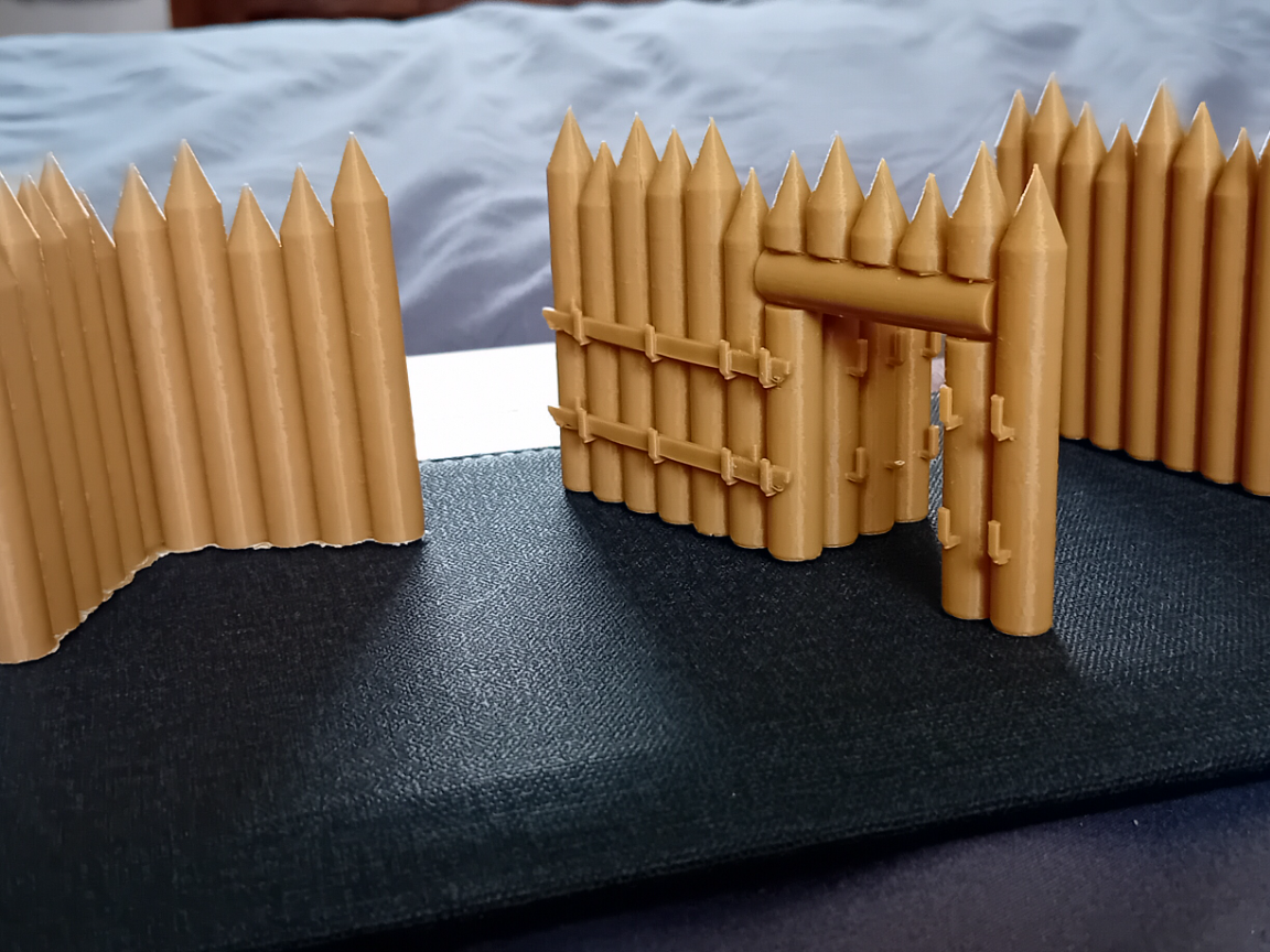 Tabletop Gaming Terrain Wooden Palisades