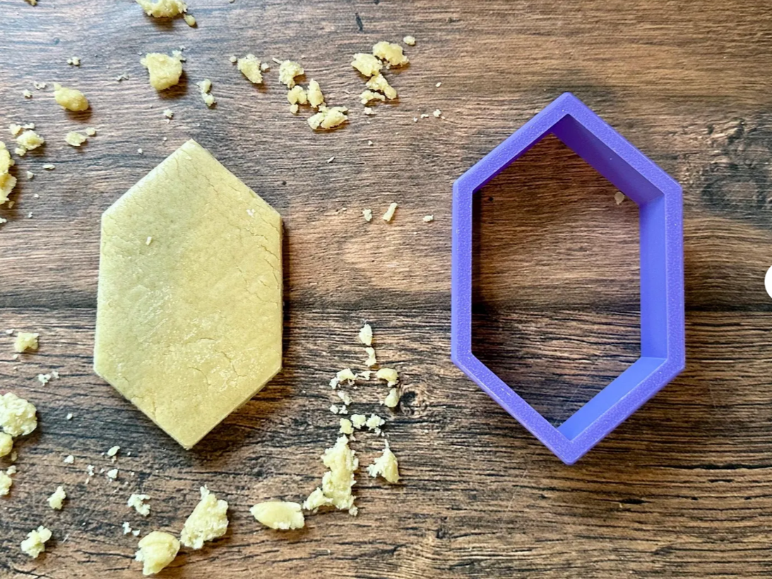 Stretched Hexagon Cookie Cutter