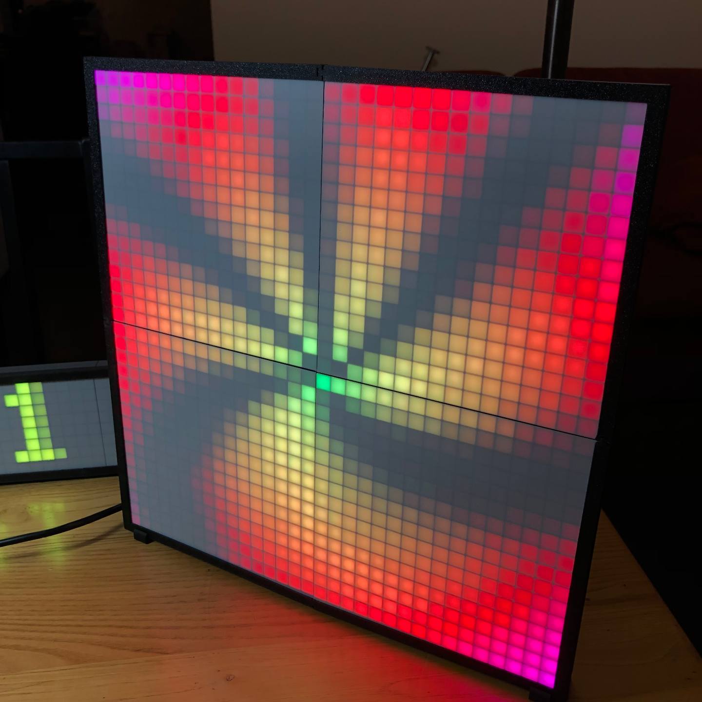 32x32 LED Matrix Frame with Diffuser Grid