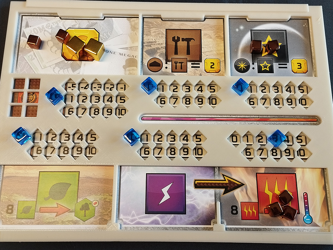 Terraforming Mars - Playerboard overlay - no case