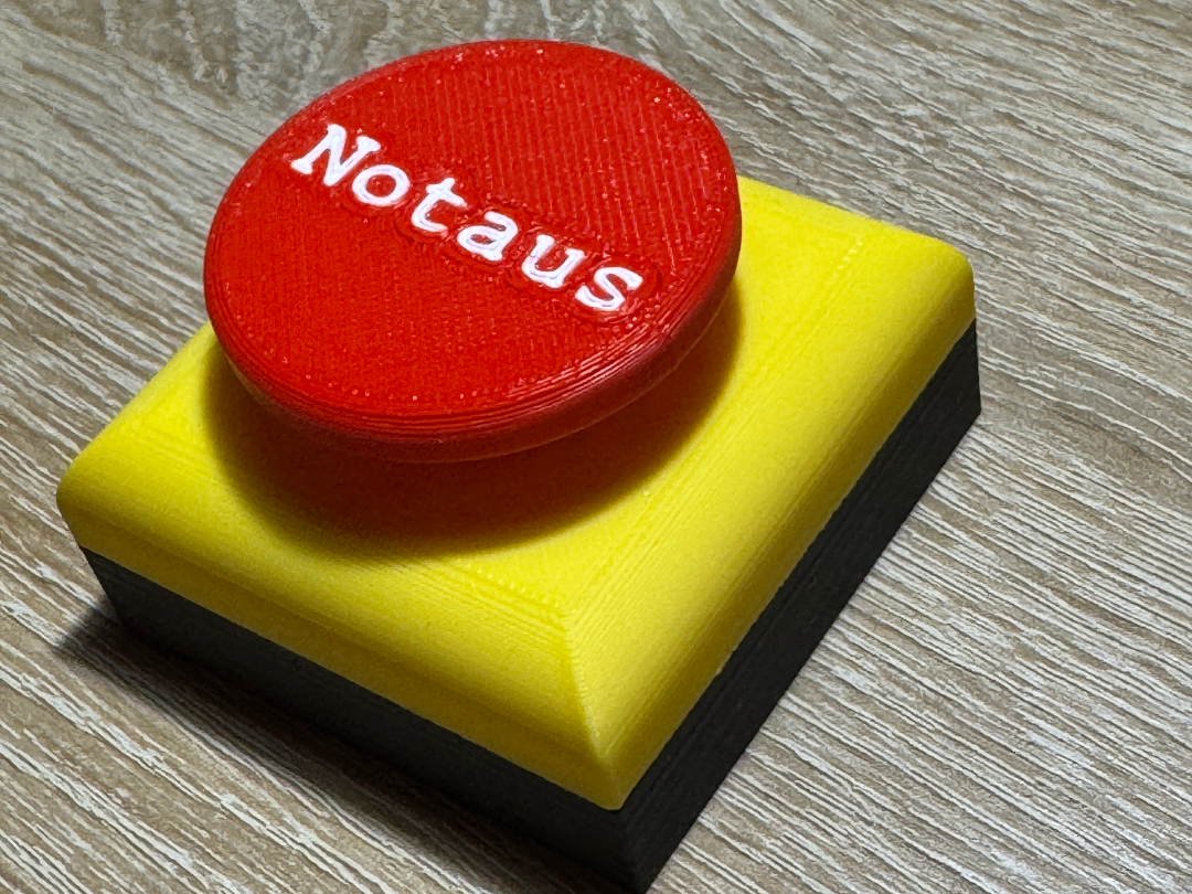 "Notaus" Gehäuse für Zigbee Smart Buttons