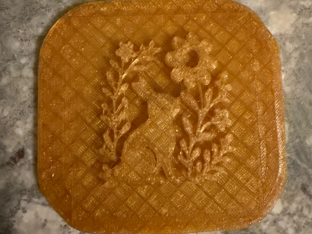 Rabbit Stamp Folk Art Style