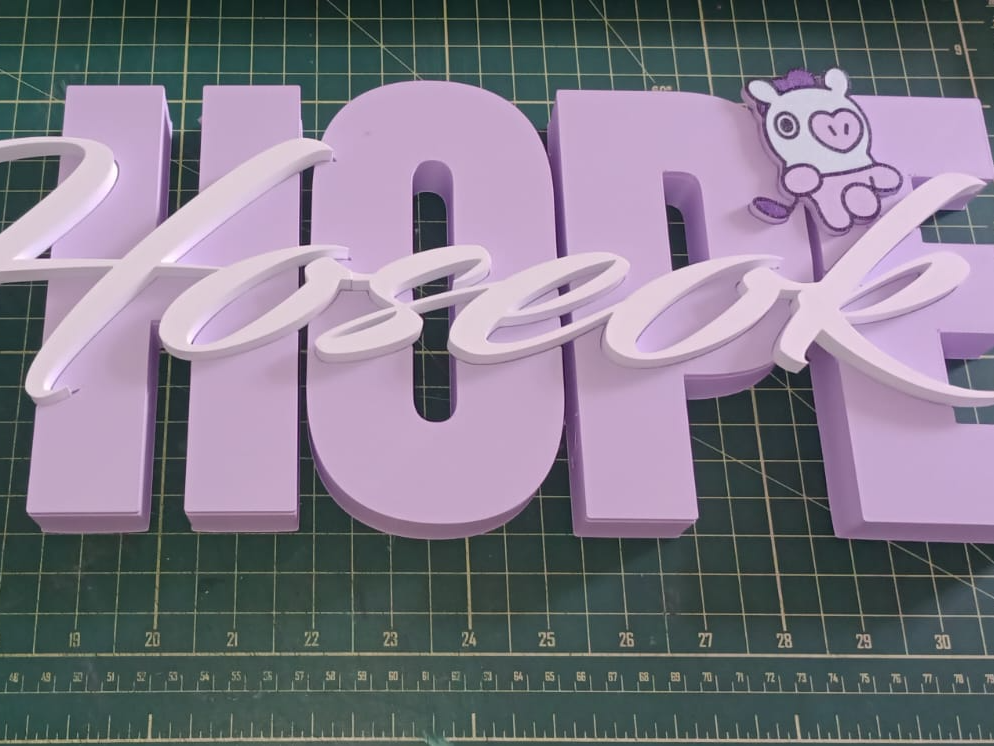 BTS j-hope - 3D Dimensional Letter Sign