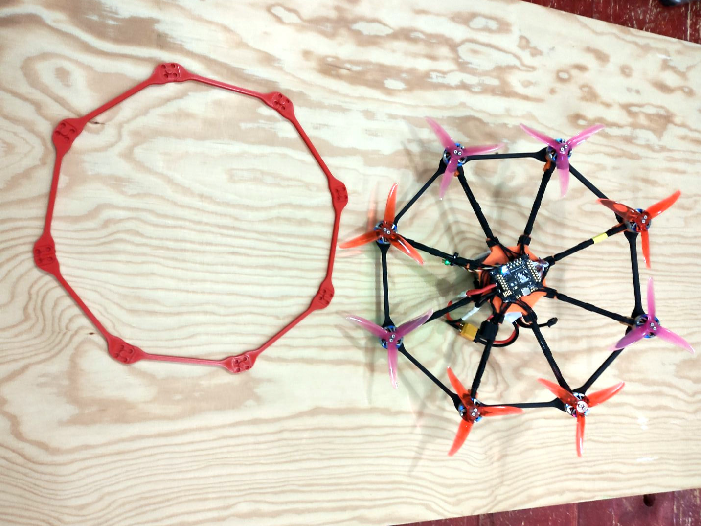 Reinforcement of the drone frame