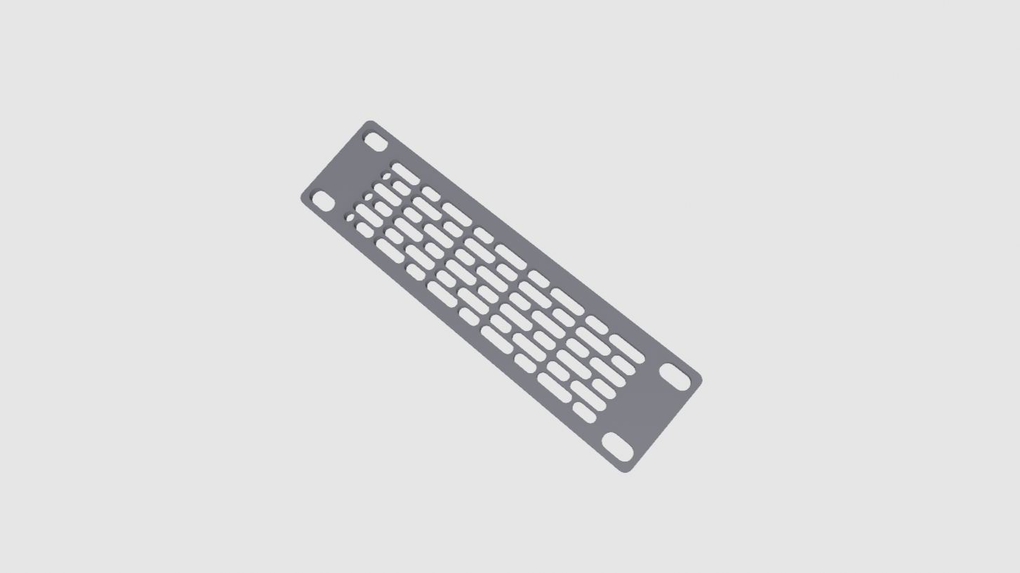 6.5 inch rack Front Panel Universal Fan Mount