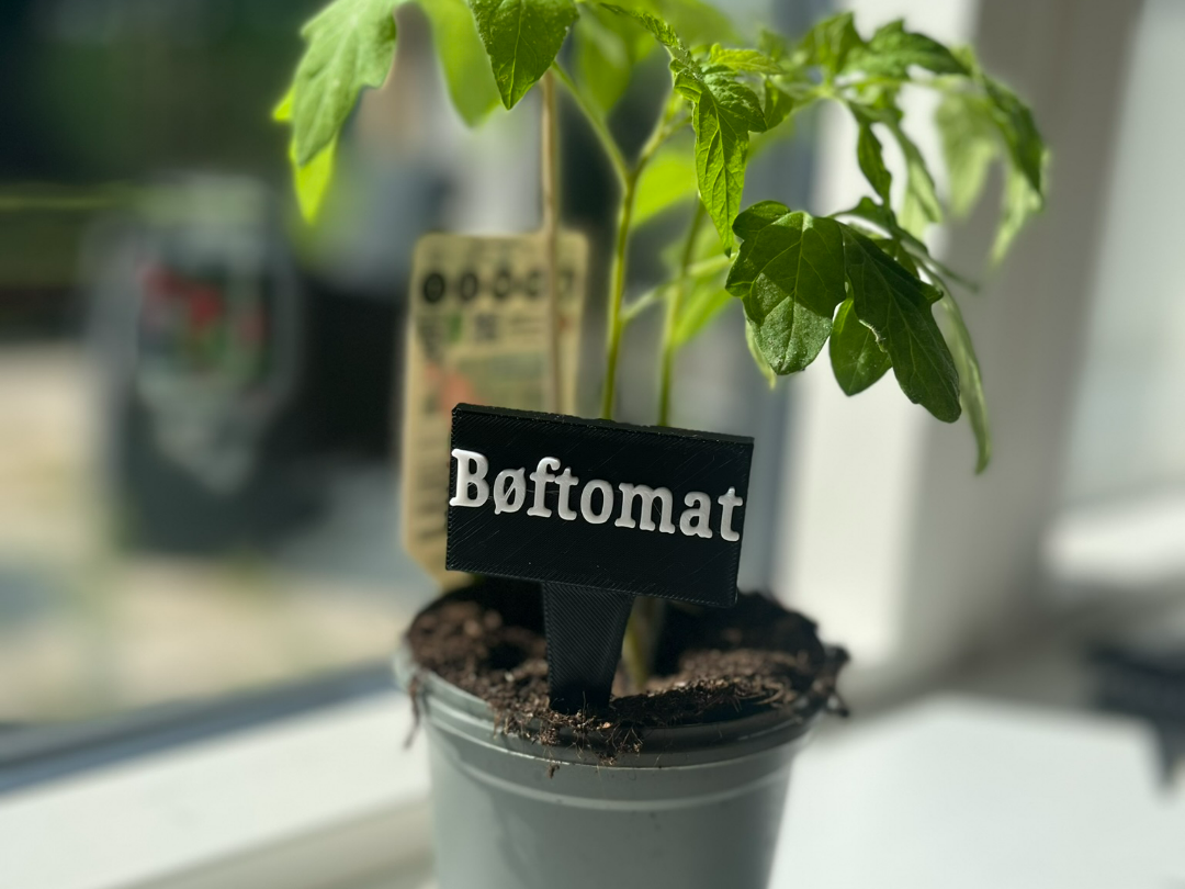 Garden sign for your kitchen garden Bøftomat