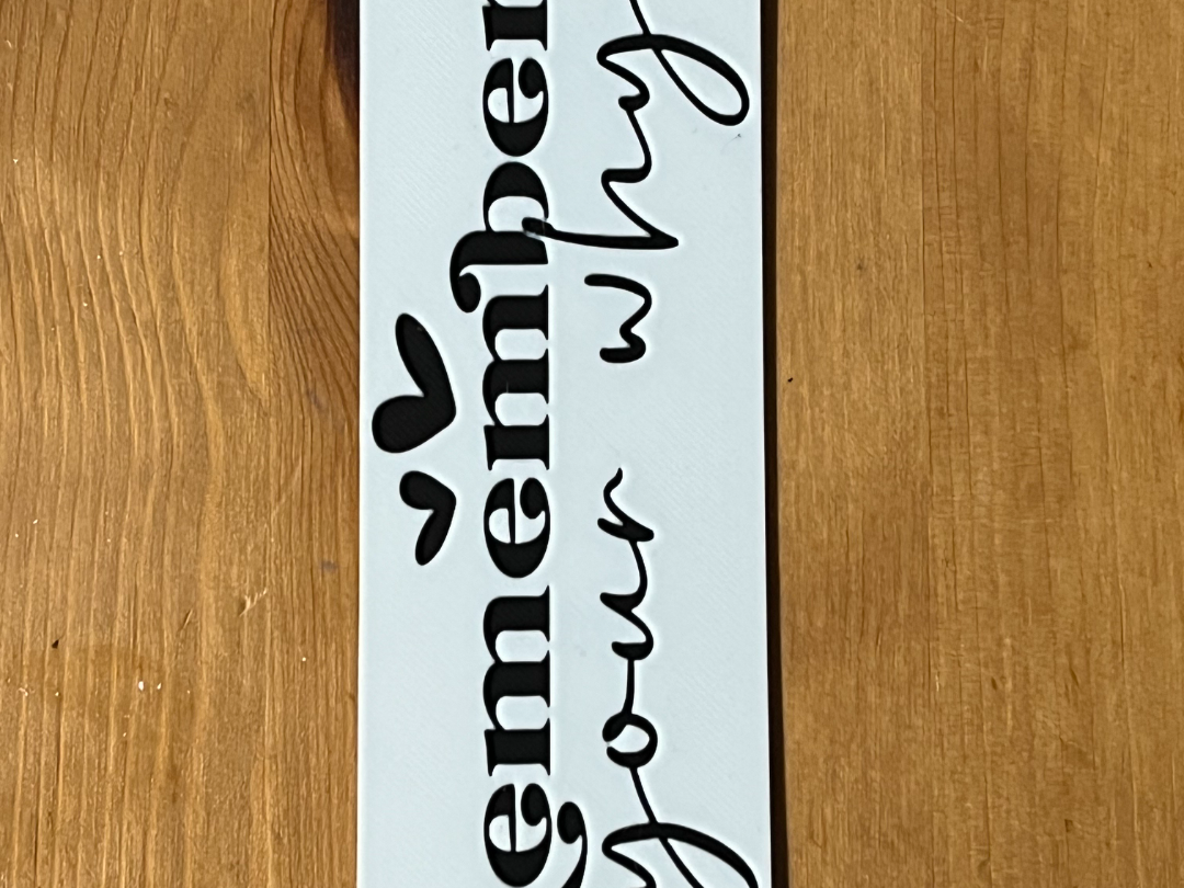 Remember your why bookmark