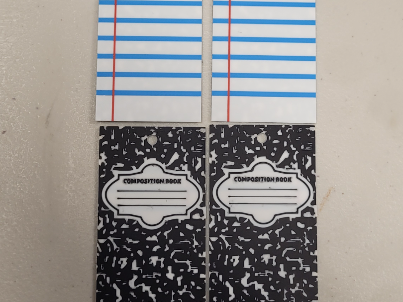 Composition Notebook Double Sided Bookmark