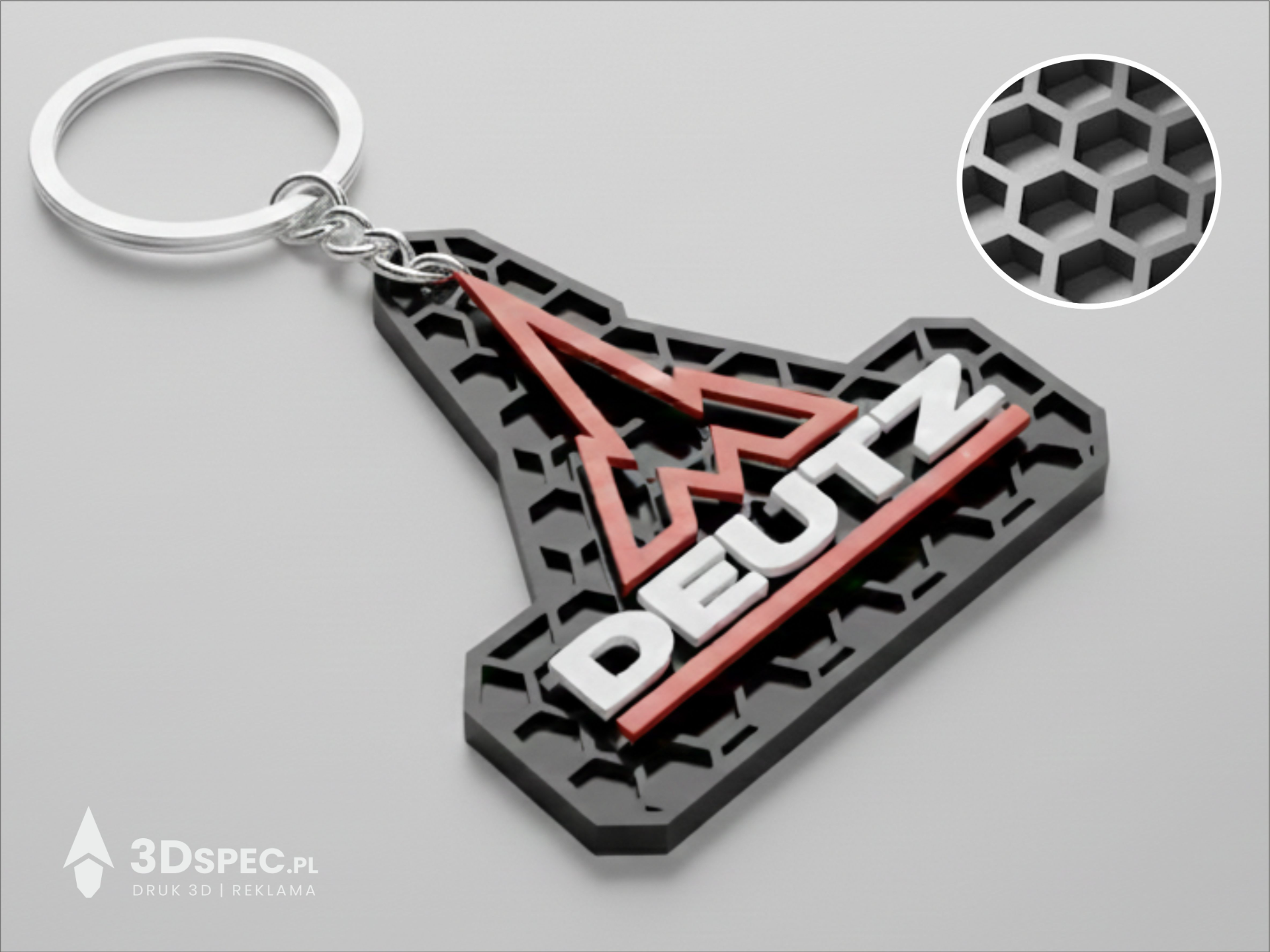 Deutz Fahr logo keychain