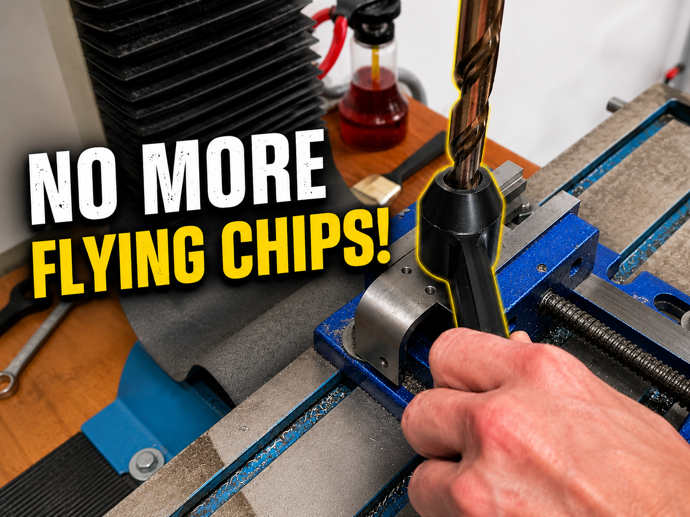 Chip Blocker for Drill Press