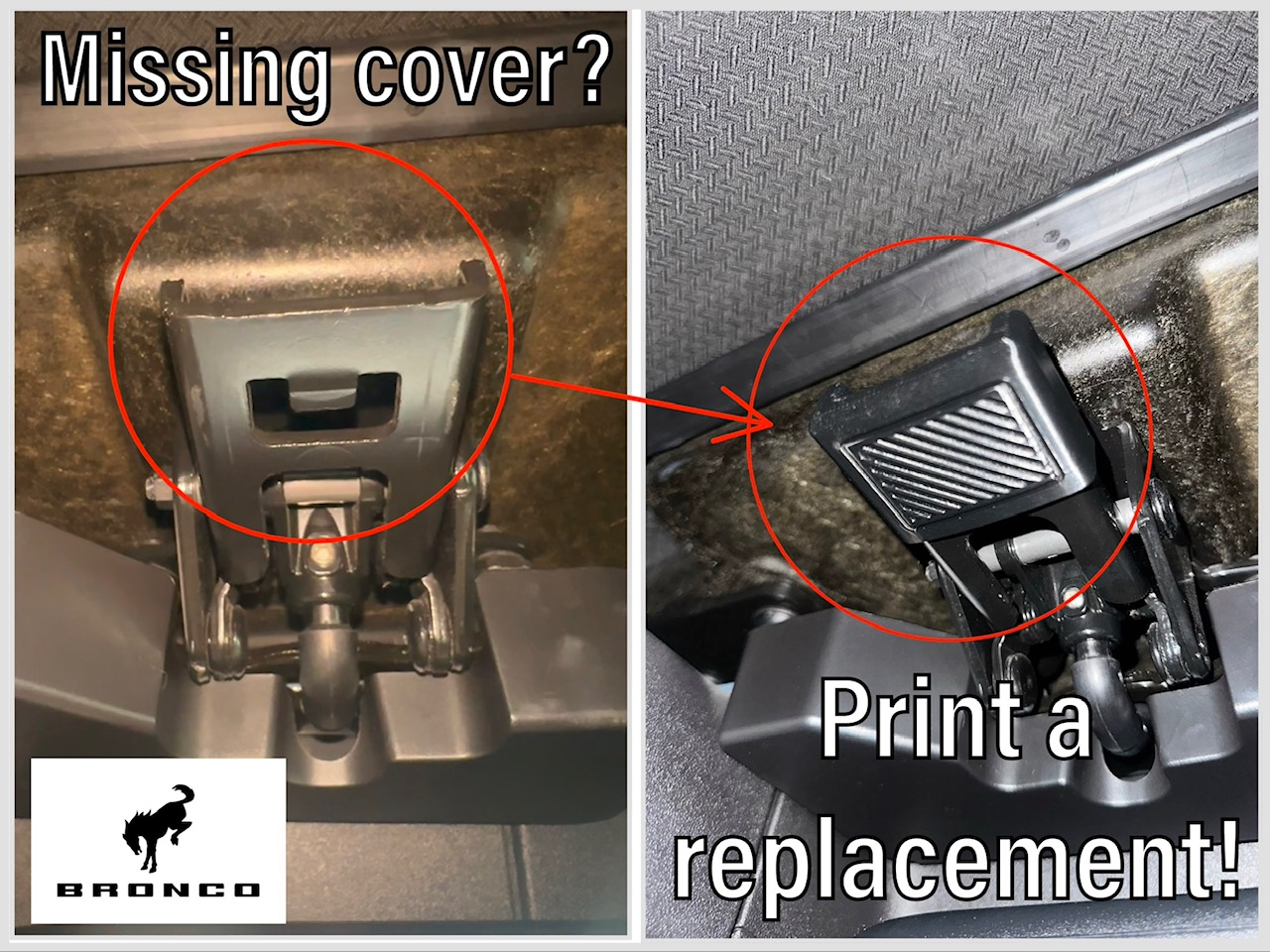 Ford Bronco Latch Covers for Soft Top