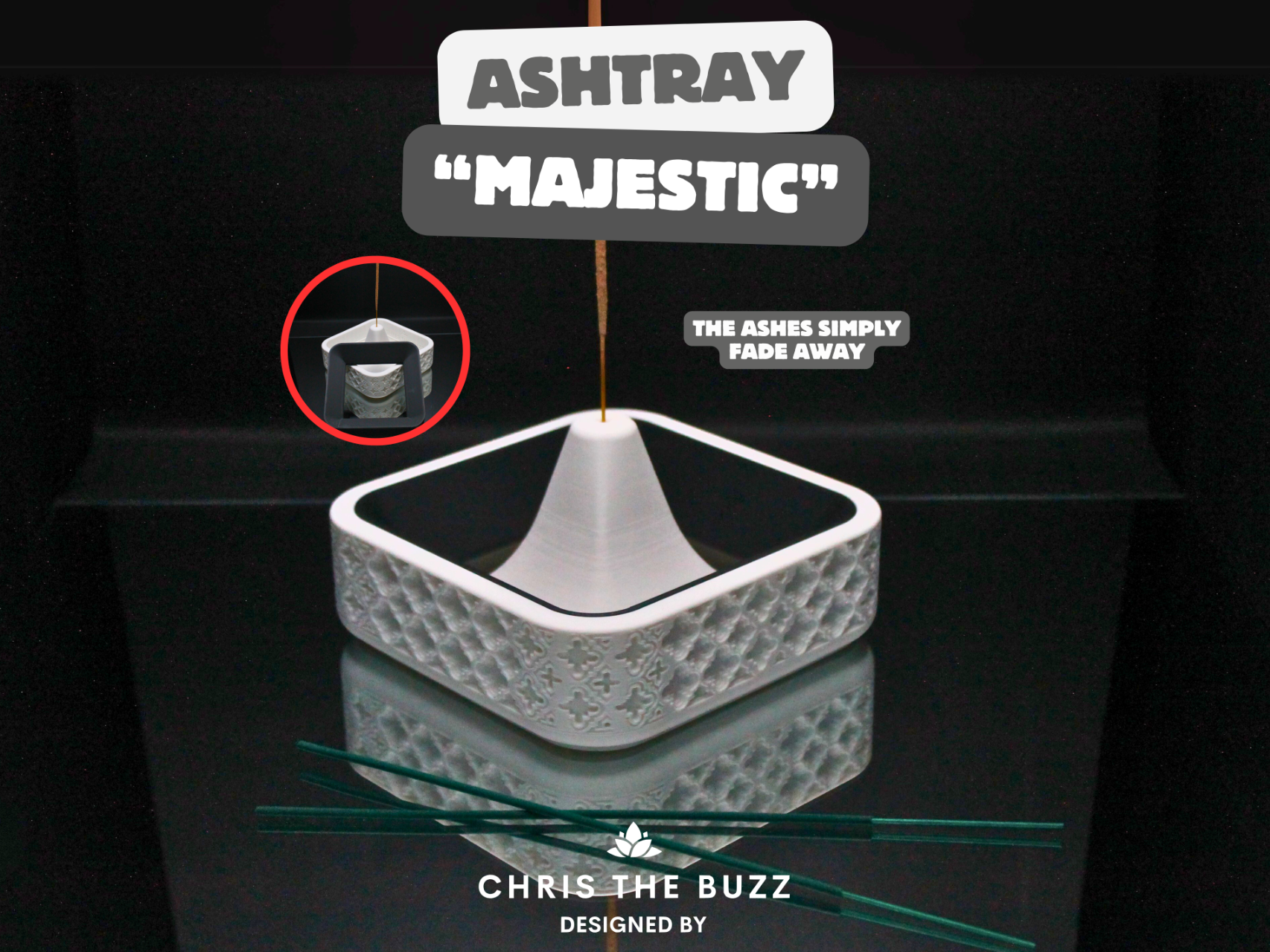 "Majestic" Ashtray – The Ash Disappears
