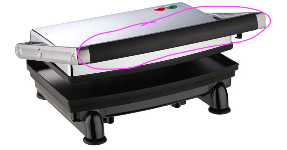 Sunbeam GR8400 sandwich press handle