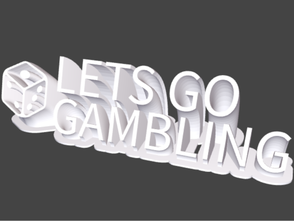 Funny gambling sign
