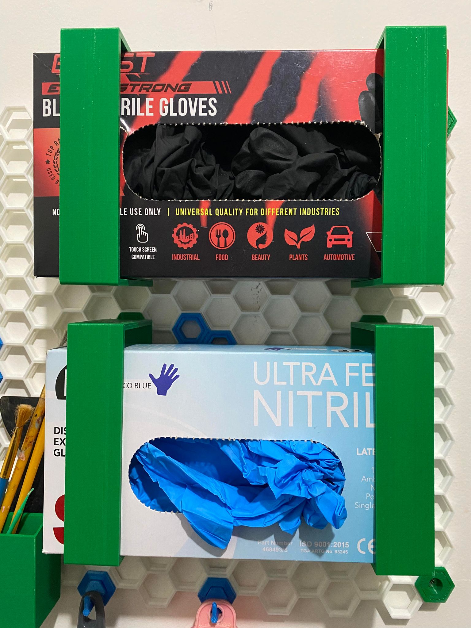 Honeycomb Wall Glove Box Holder - 3 sizes