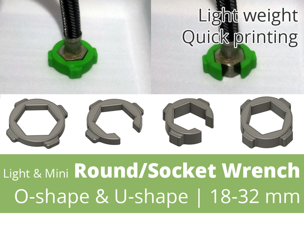 Light Mini Socket Wrench / Round Wrench