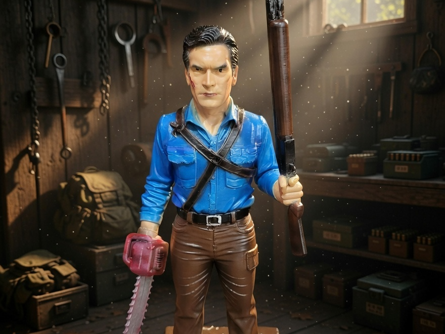 Ash Evil Dead Figure - 250mm Boomstick Statue