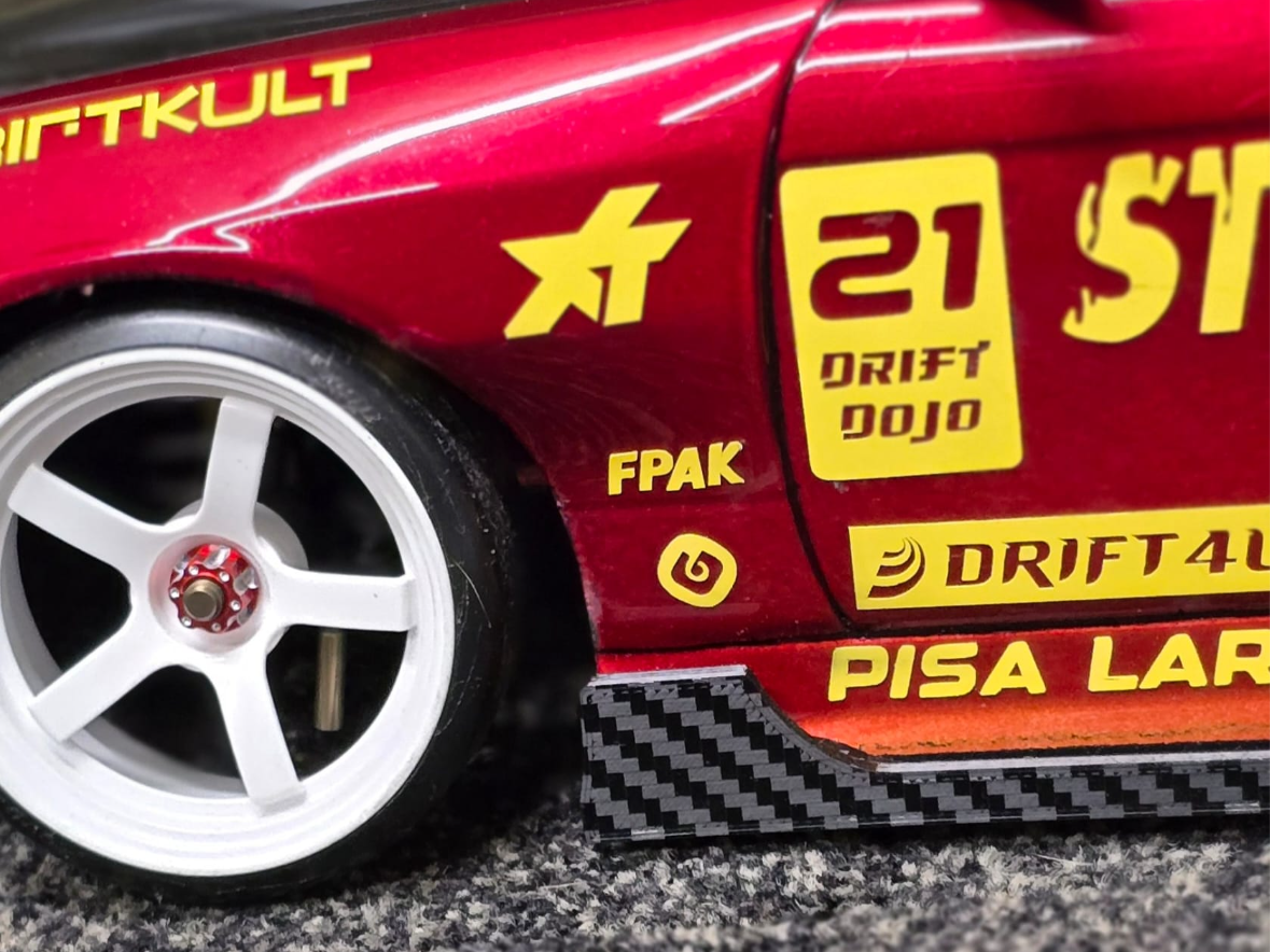 Side skirts s14 1/10 rc drift car 24krc/rc arlos
