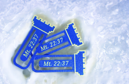 Bookmark with Biblical Scripture or name