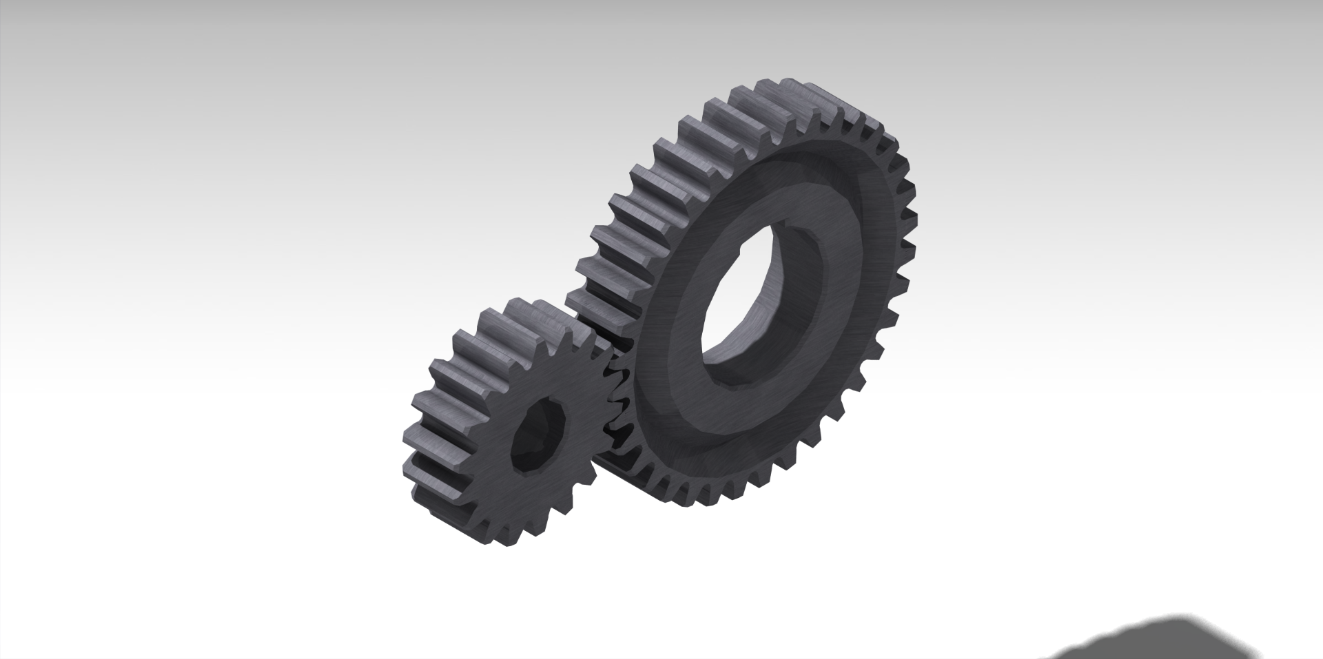 Gear Pair | i = 2 | a = 40 mm