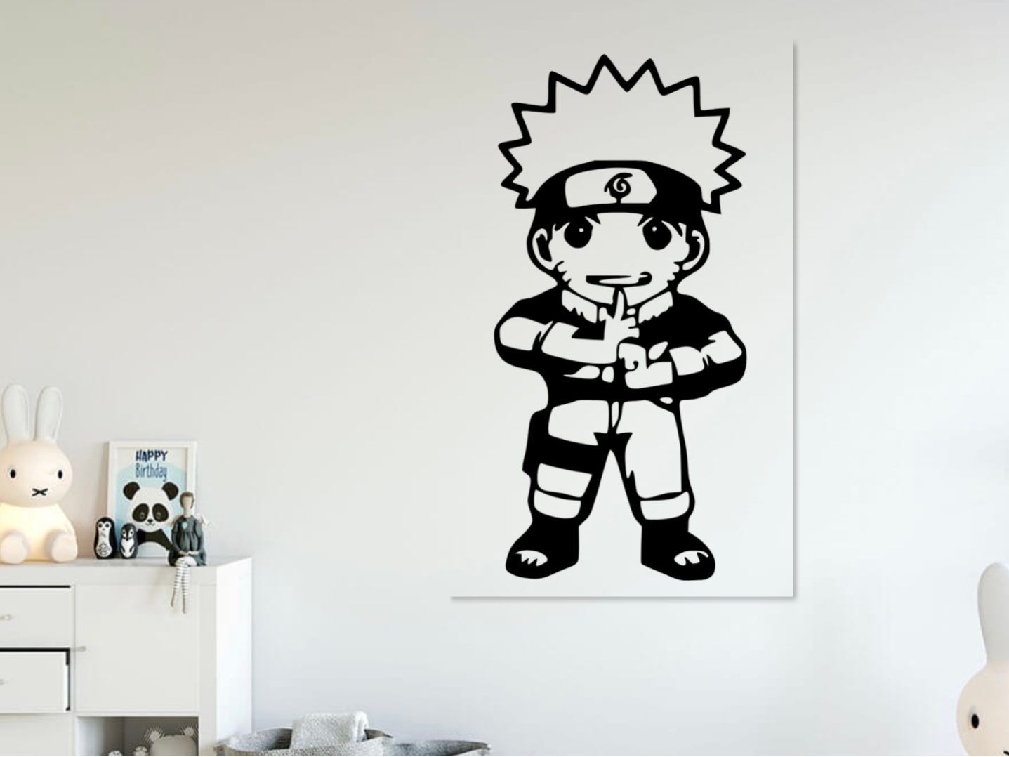 Chibi Naruto Wall art 2d home decor