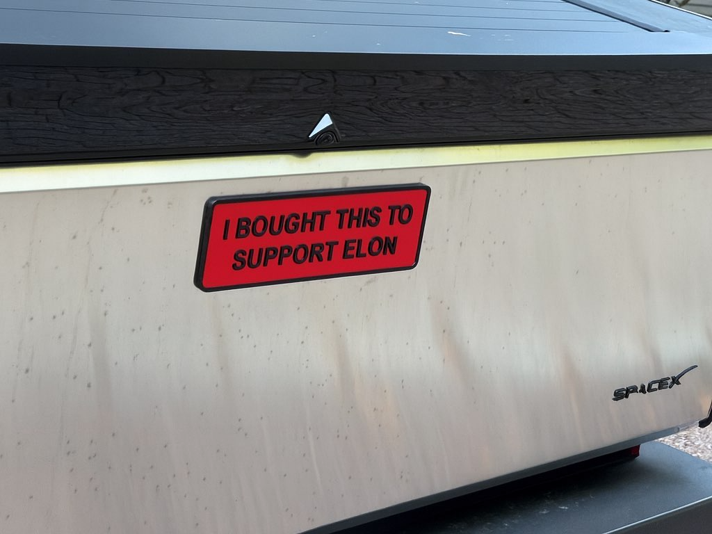 Tesla Sign Elon Support