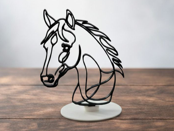 horse head ornament  Adorno cabeza de caballo