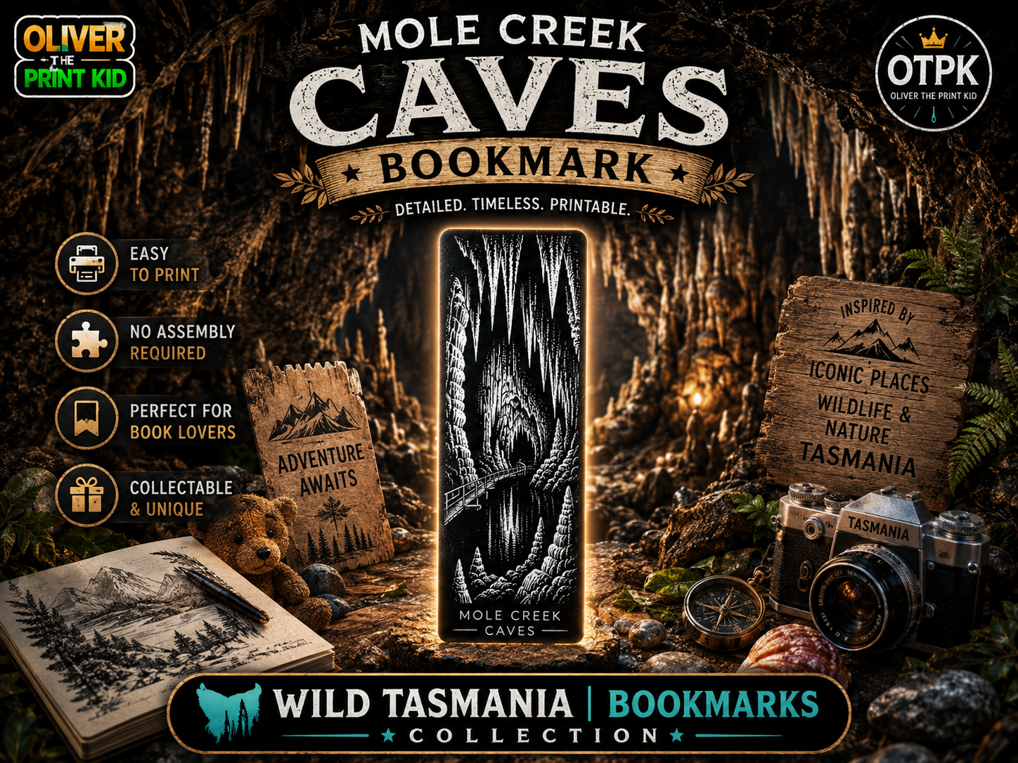Mole Creek Caves Bookmark