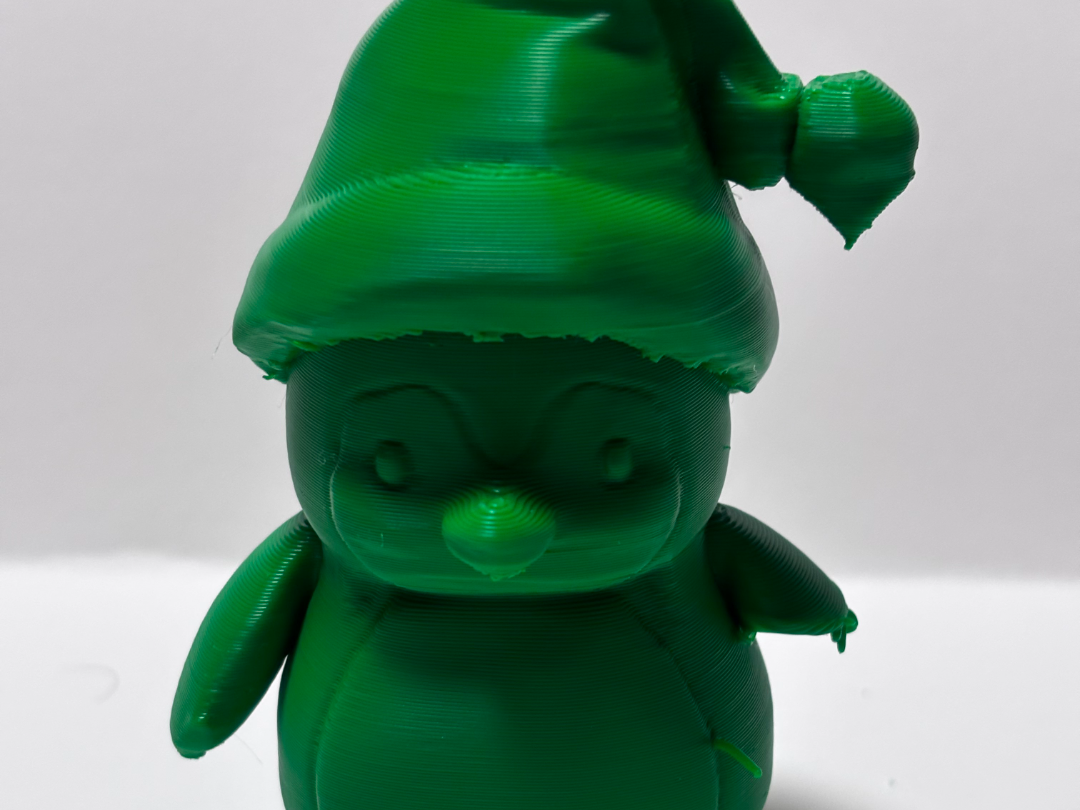 Christmas penguin figurine