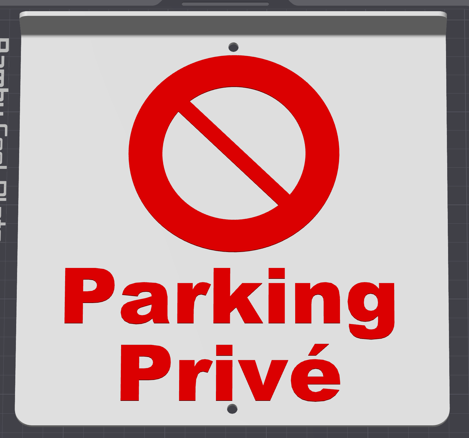 Panneau "Parking Privé"