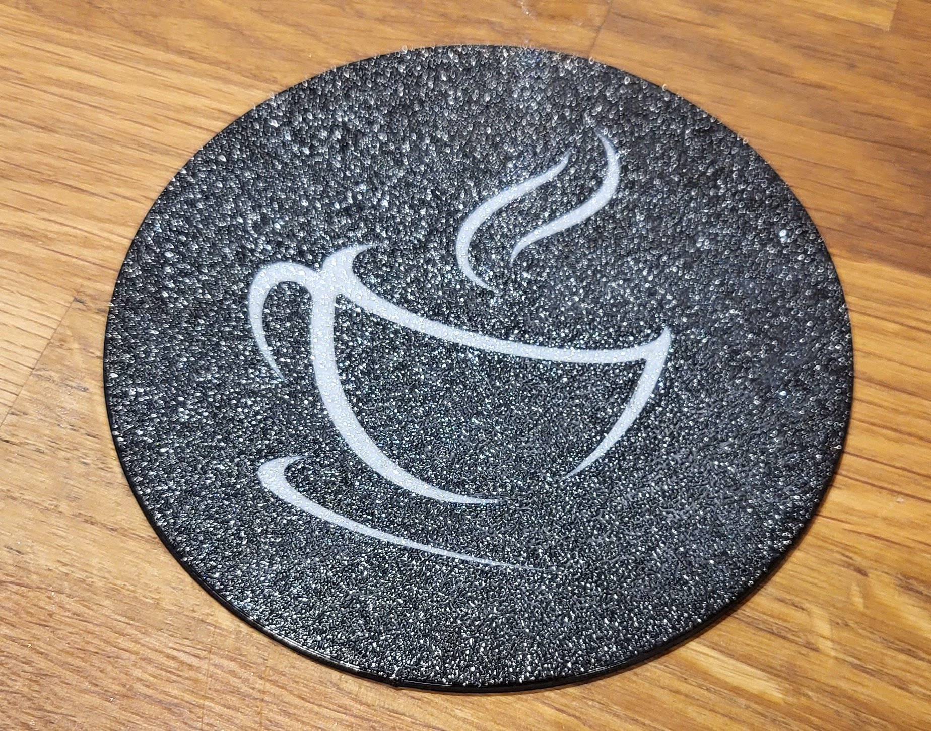 Cup of coffee coaster