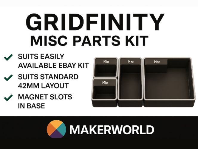 Gridfinity Set - Miscellaneous Bins