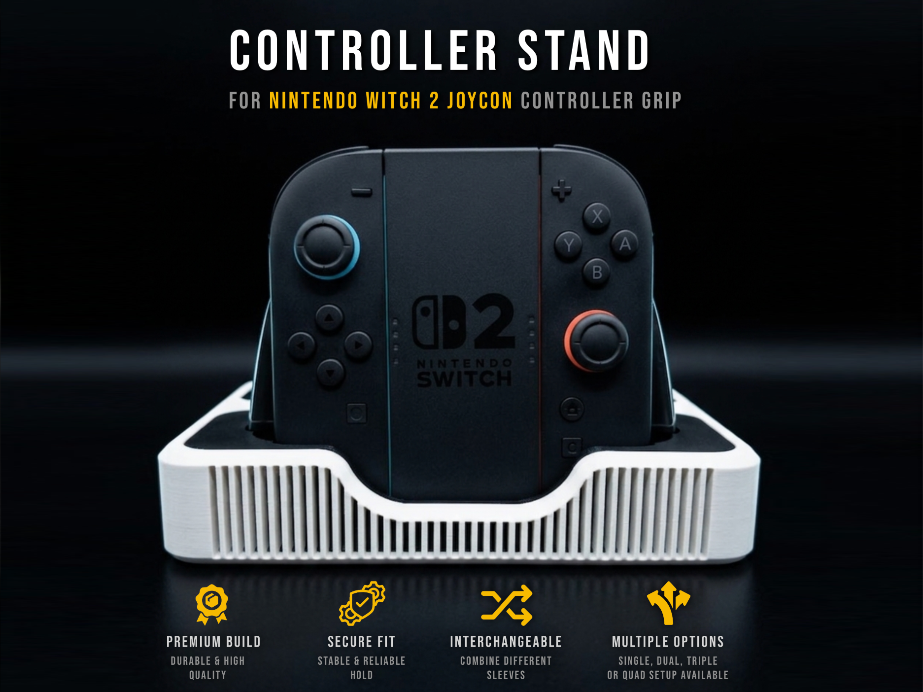 Nintendo Switch 2 Joycon Grip Controller Base