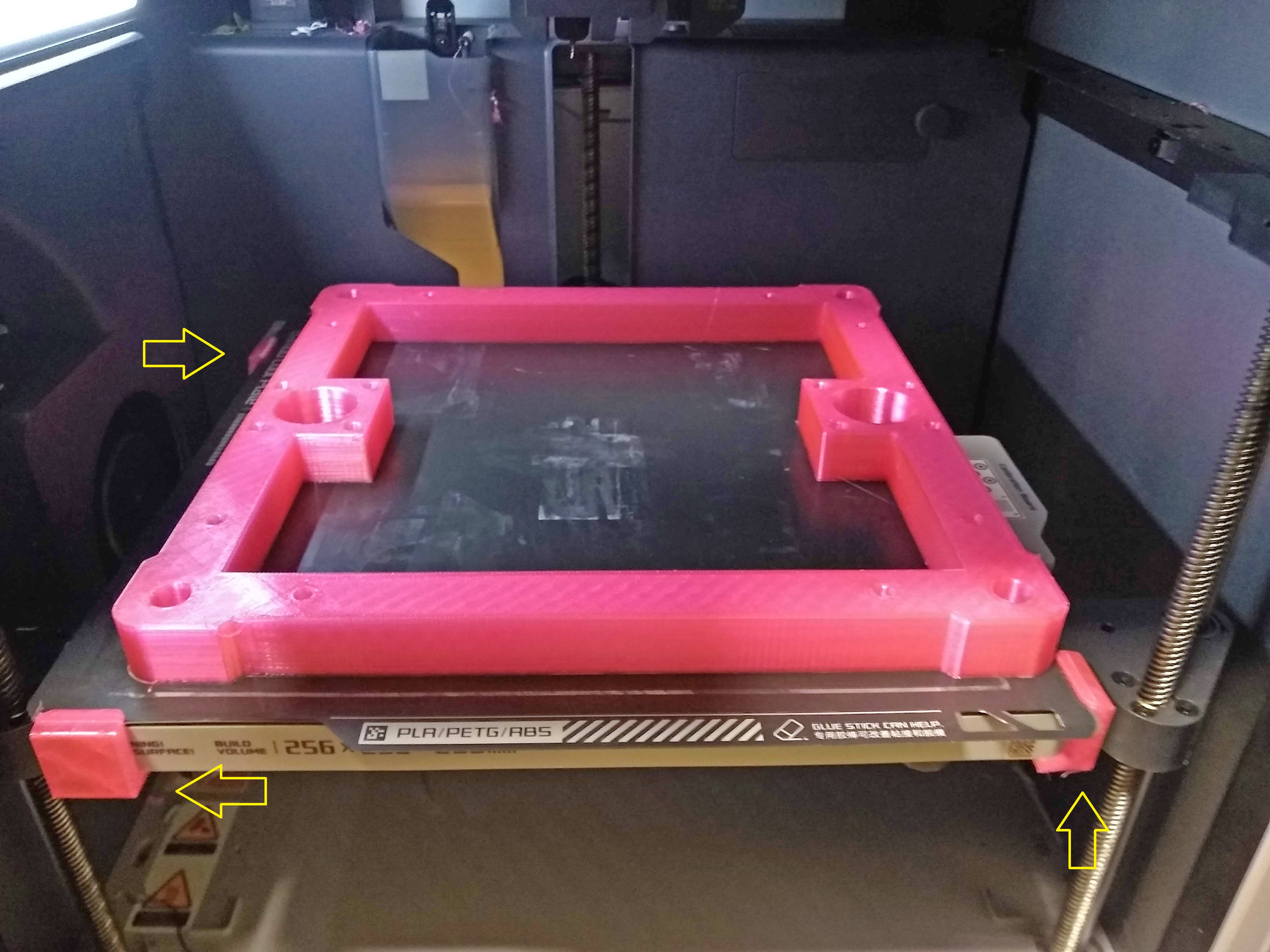 Bambulab X1 bedclamps for big prints.