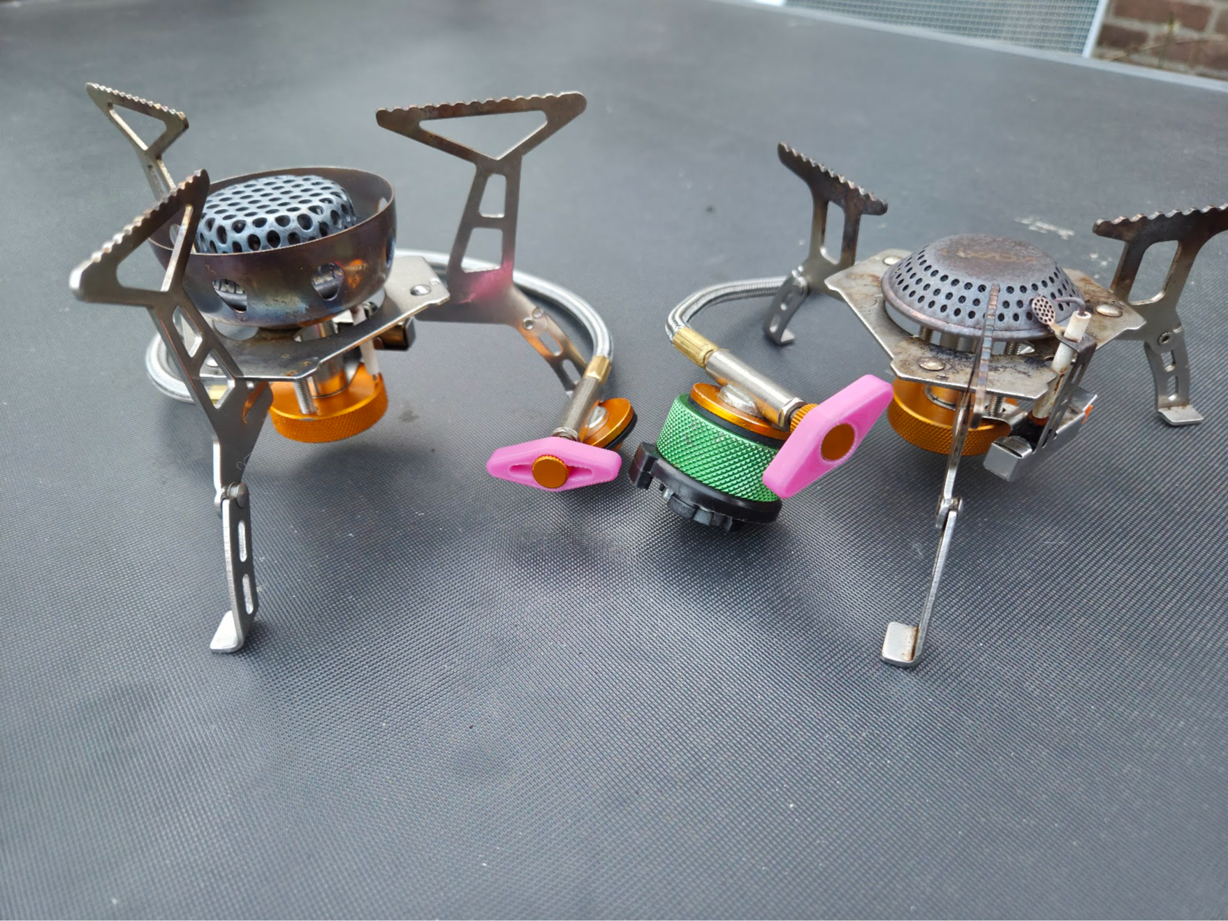Knob for camping gas burner stove