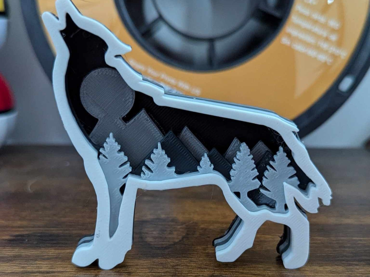 Wolf multilayer / Wolf file/ 3D layer/ 3D mandala