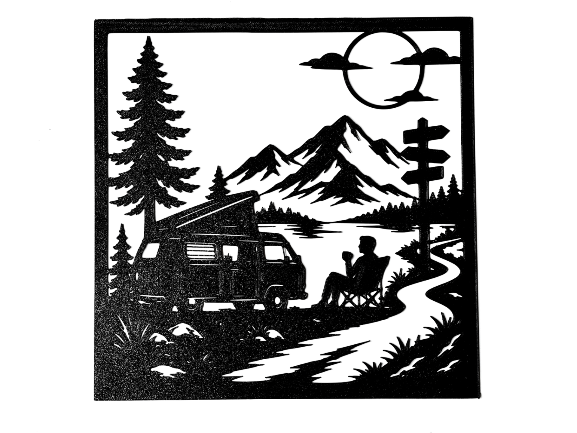 Van life 2D wall art decoration
