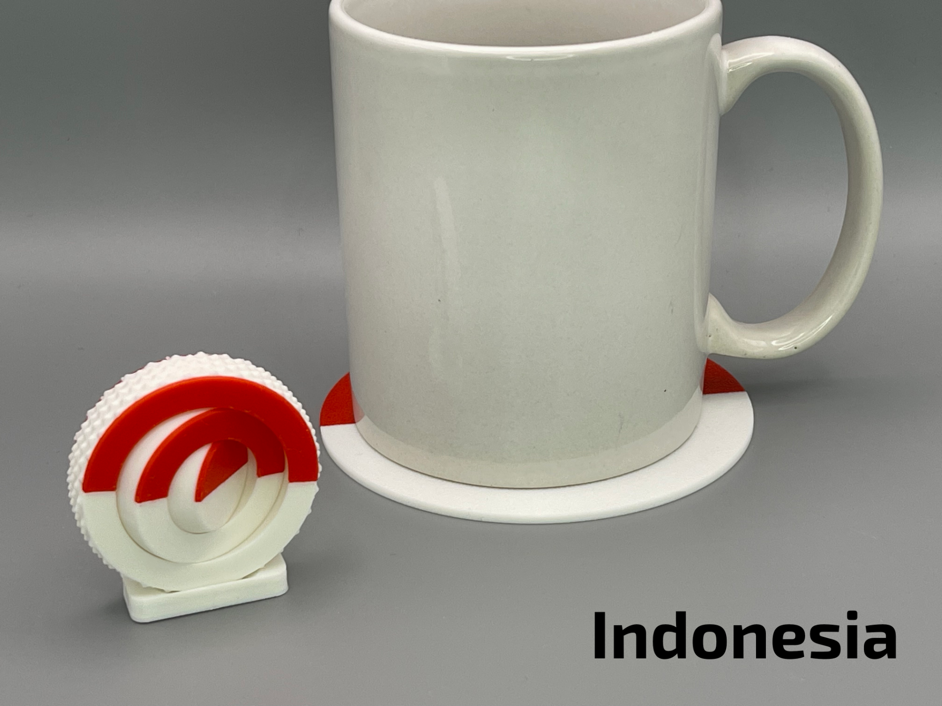 Indonesian Flag - Textured Gyro Fidget Spinner