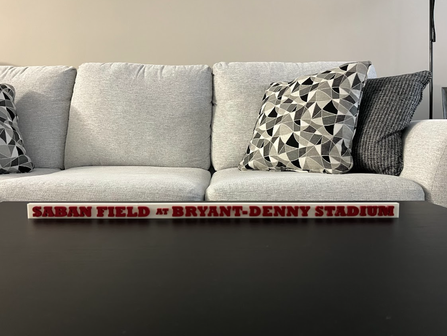 Saban Field at Bryant-Denny Stadium Sign (2ft)