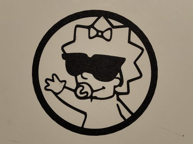 maggie simpson wall art