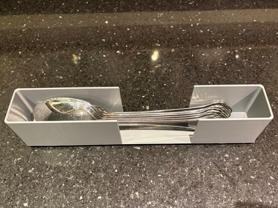 Gridfinity 1x6 by 50 mm Silverware Holder