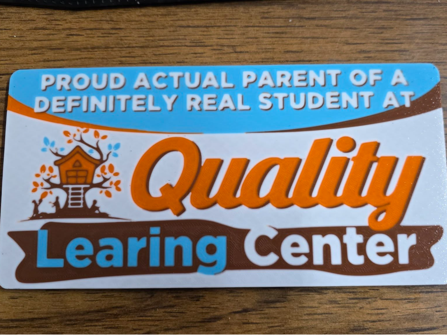 Quality Learing Center Magnetic Plate