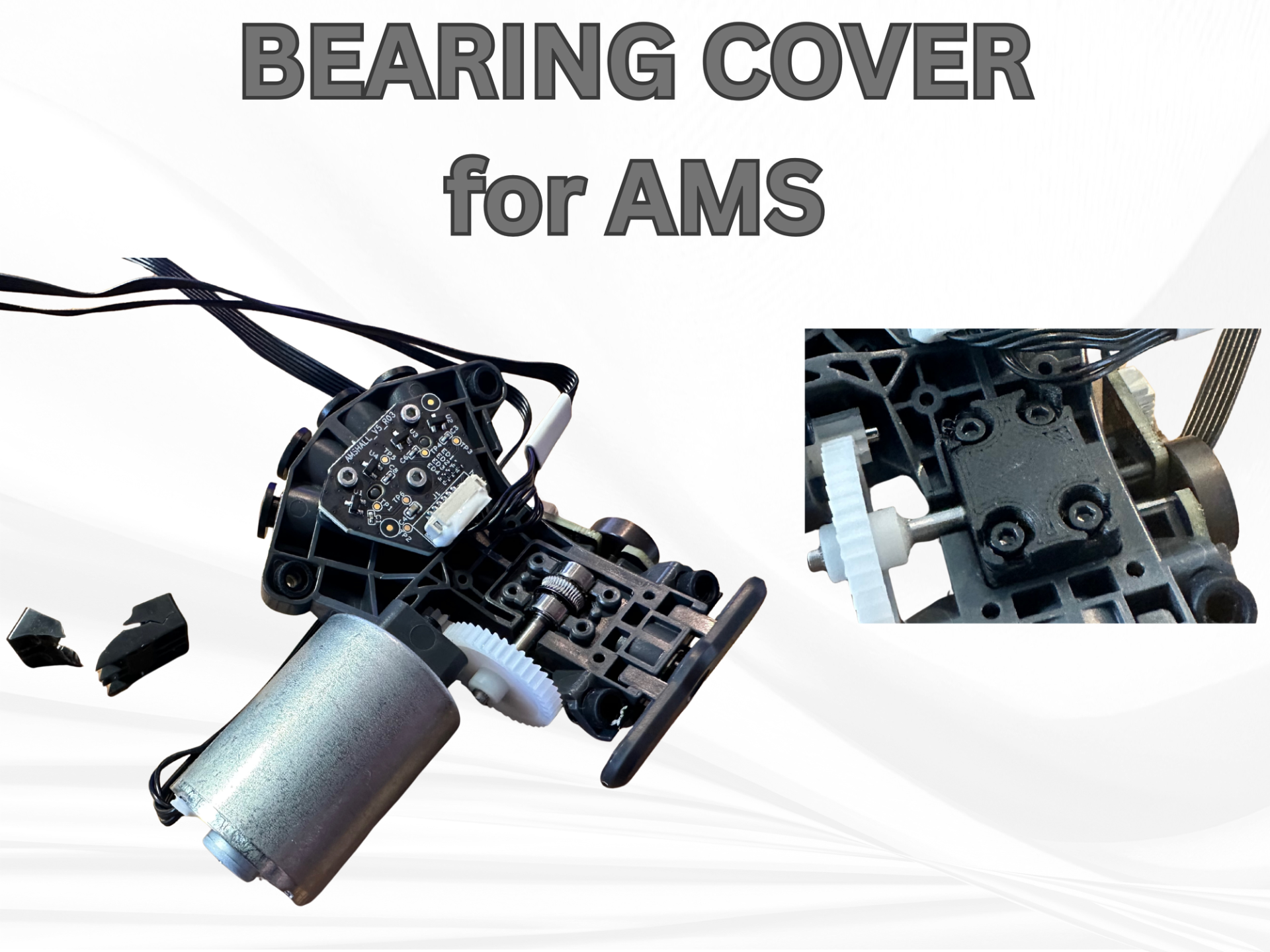 Bearing cover for AMS internal HUB unit