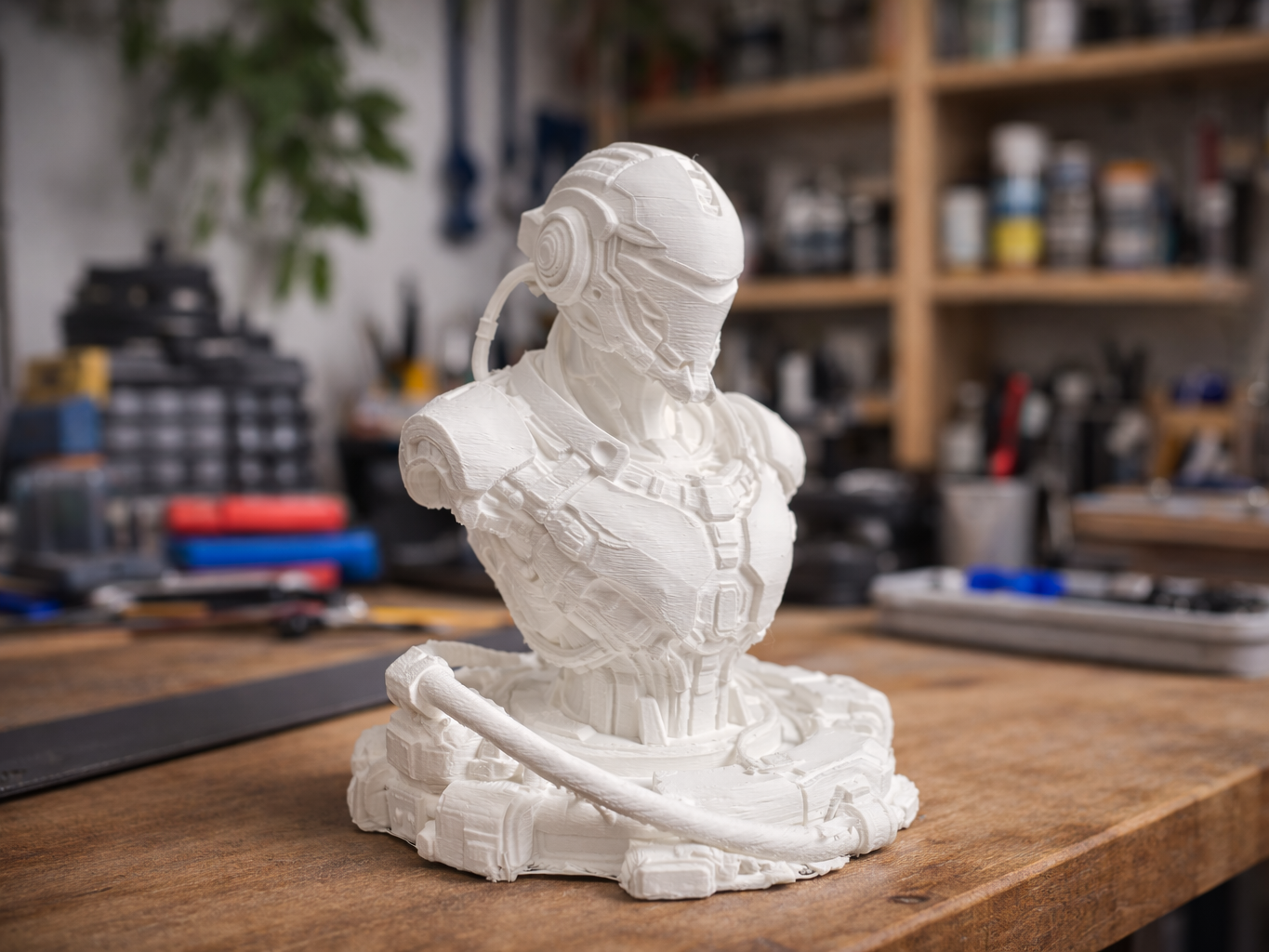 Robot statue