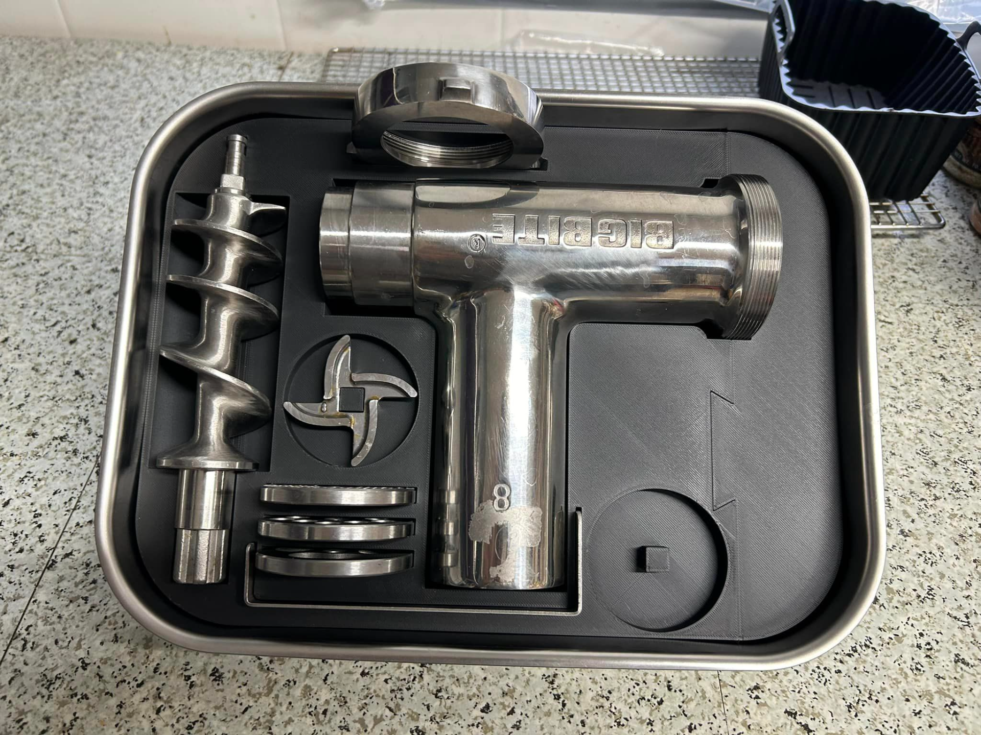 Meat Grinder Storage Tray - LEM BigBite #8 1/2hp