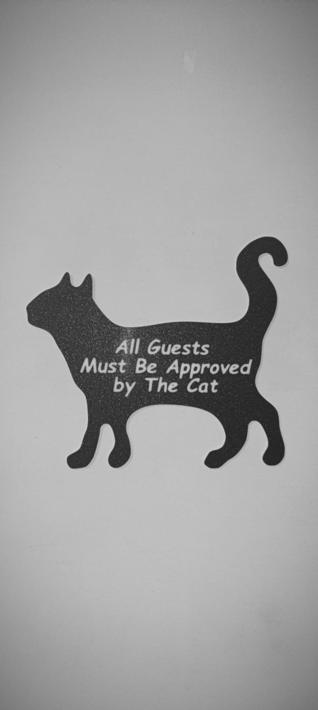 Black cat decoration