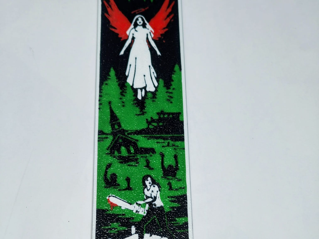 Marcapáginas basado en "El ángel del lago Indian"