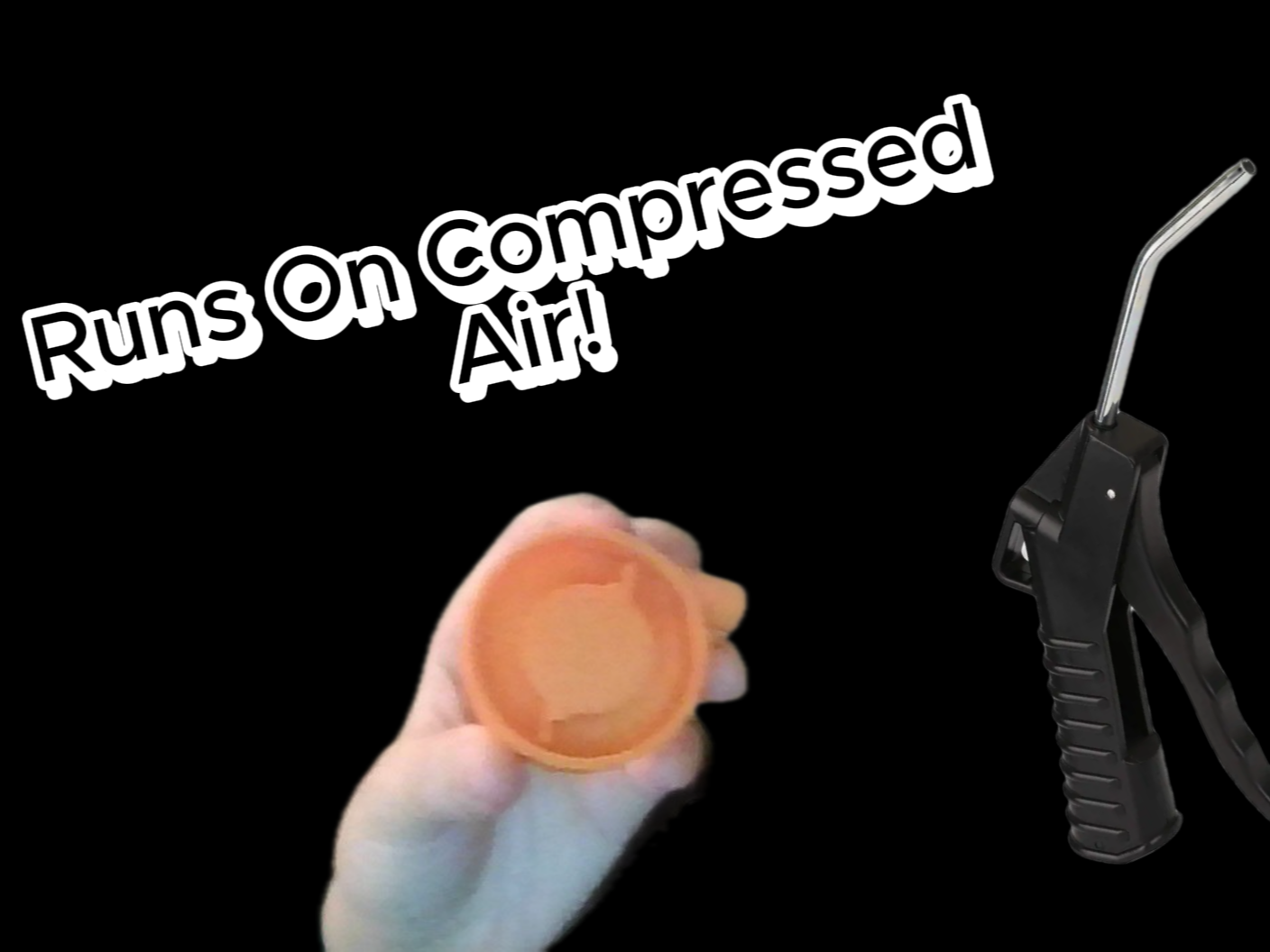 Simple Pneumatic Air Engine! NO GLUE OR SCREWS!!!!