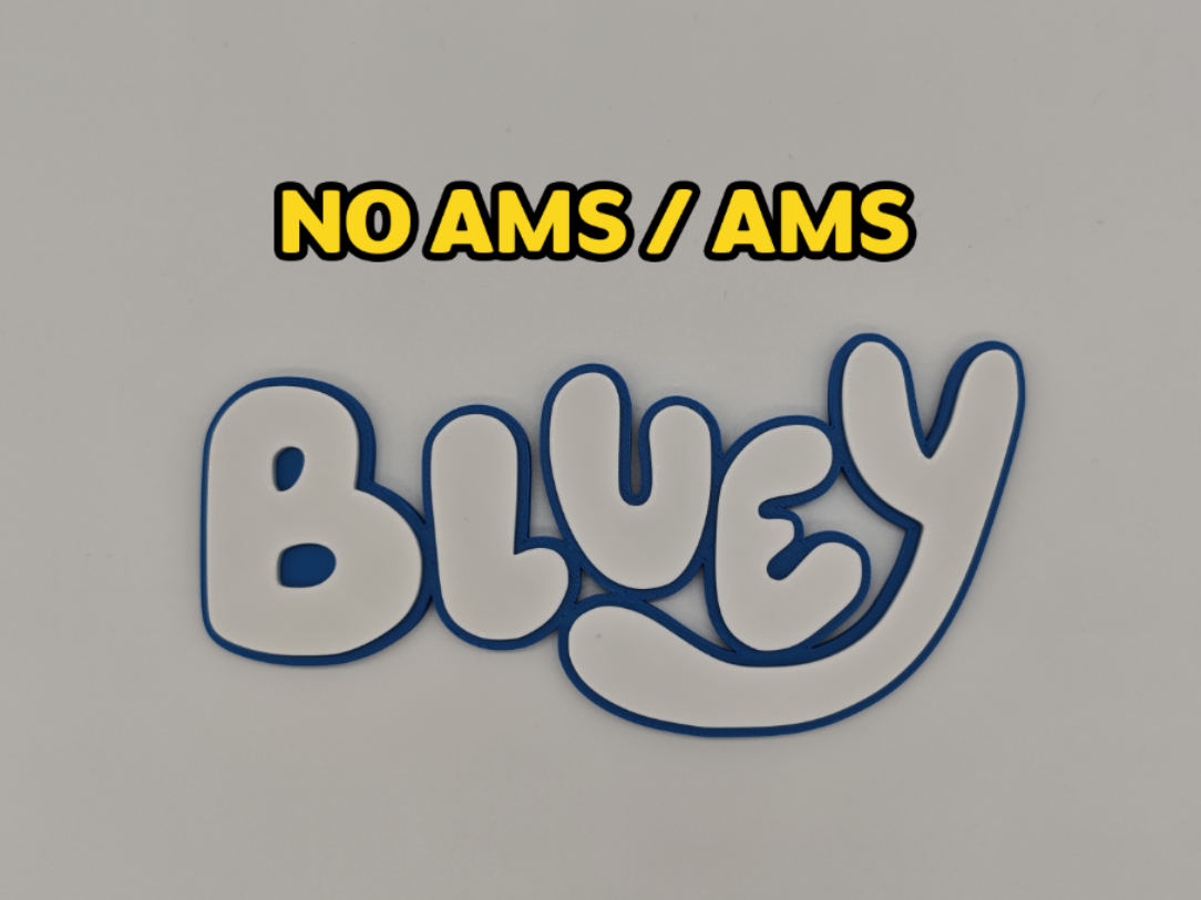 Bluey Logo / Letters (NO AMS/AMS)